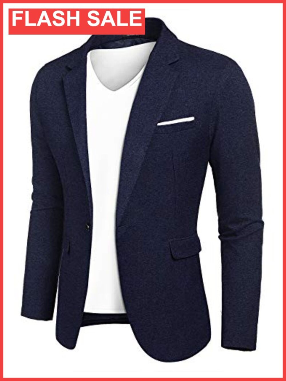 Men's Slim Fit Lightweight Sport Coat Blazer Polyester Notch Lapel